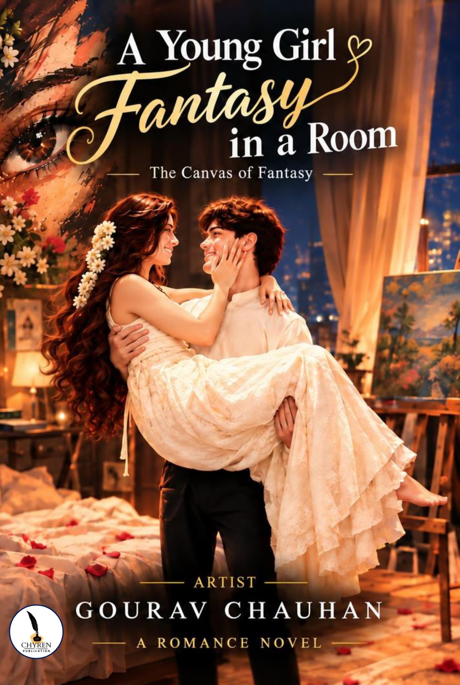 A Young girl fantasy in a room